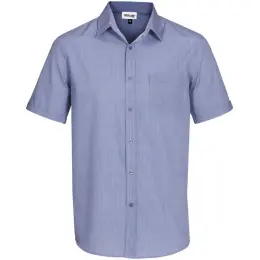 Mens Short Sleeve Northampton Shirt Royal Blue Front